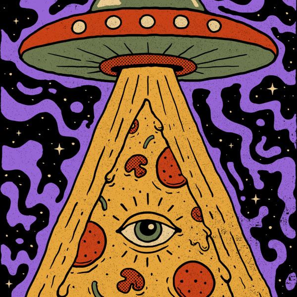 Here for the pizza